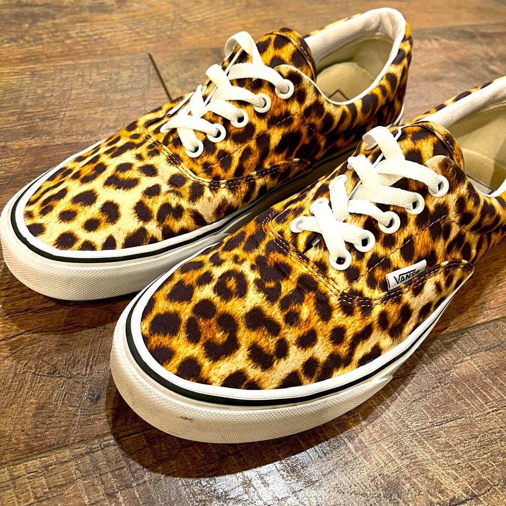 Vans leopard print sneakers